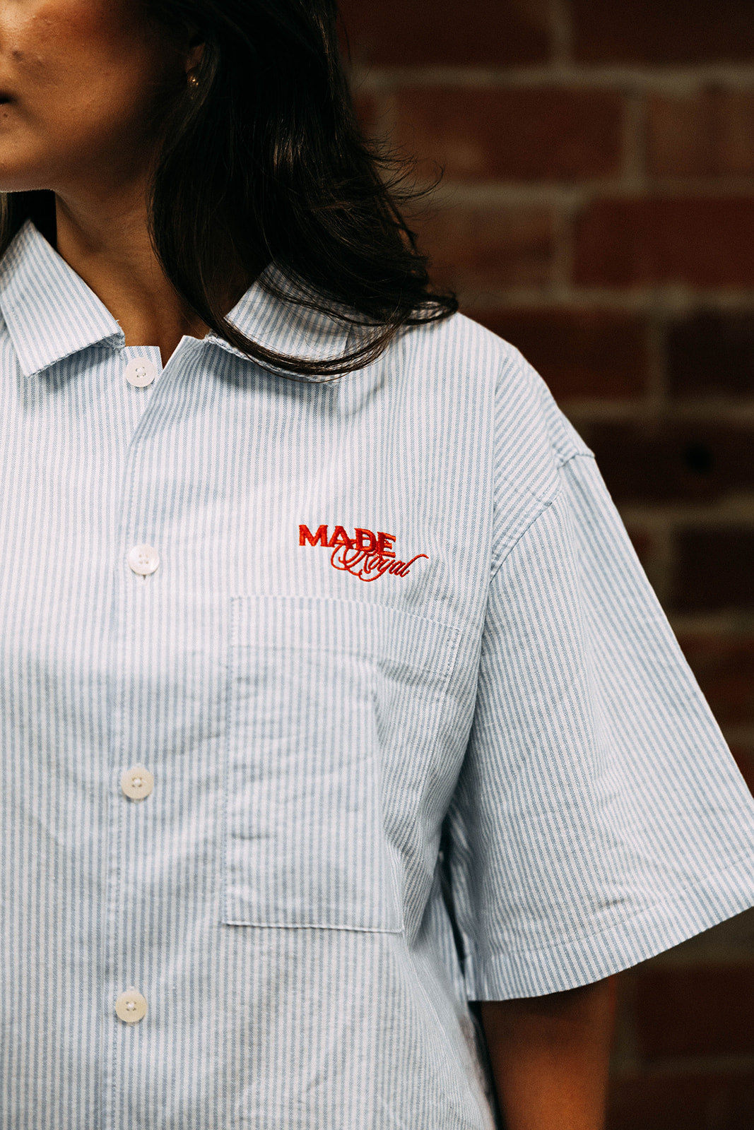 MADEROYAL CROP BUTTON UP SHIRT