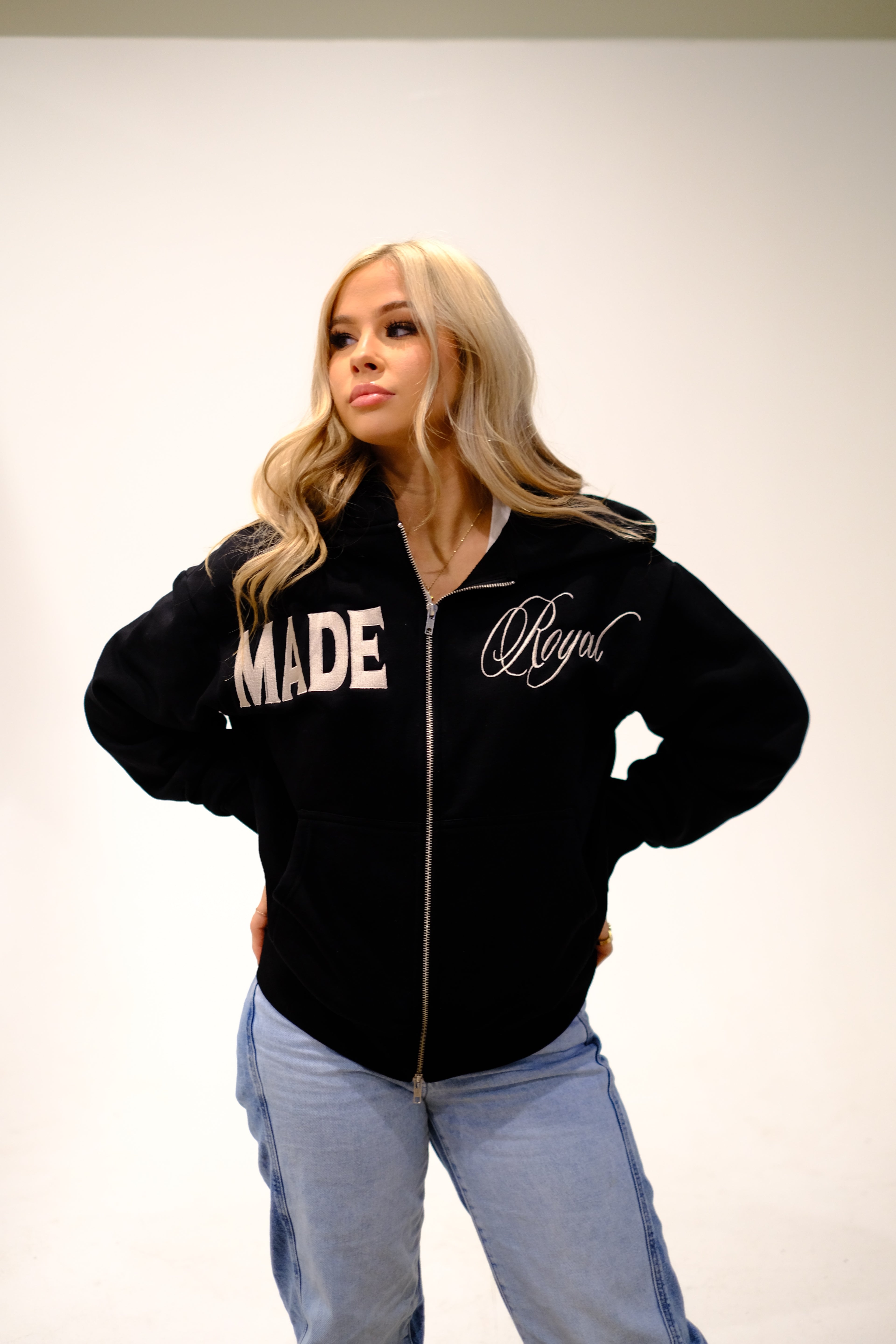 MADEROYAL ZIP-UP HOODIE OVERSIZED
